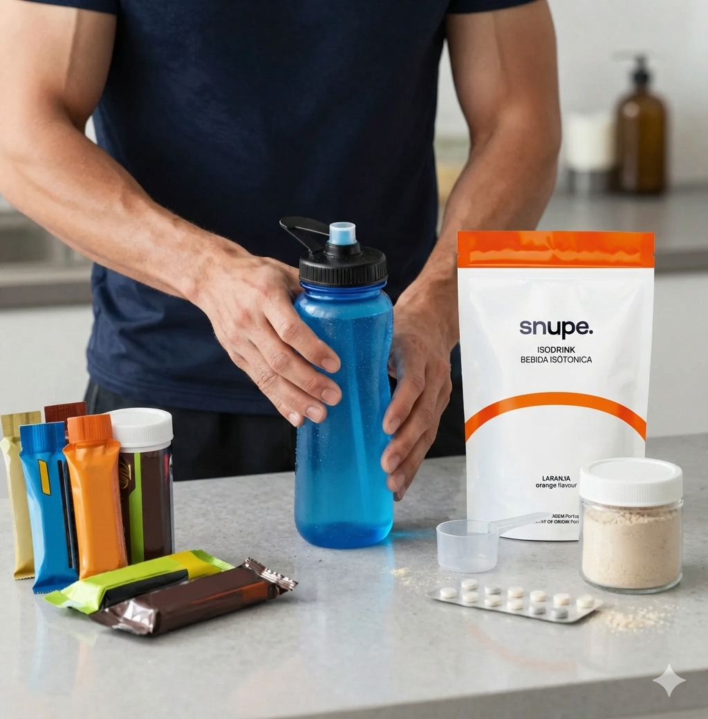 Usar alimentos desportivos em treino e prova melhora o sistema imunitário.